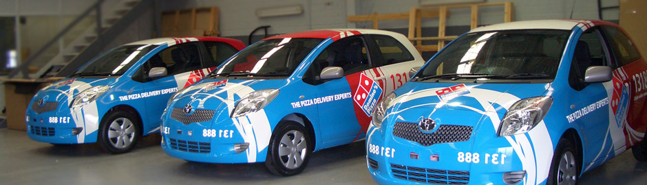 Dominos delivery vehicles